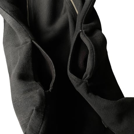 2000's Dual zip design cotton long jacket