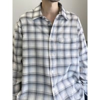 1990's "pierre cardin" plaid patterned long sleeve shirt