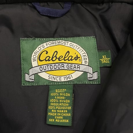 2000's "Cabela's" GORE-TEX Nylon shell padding jacket
