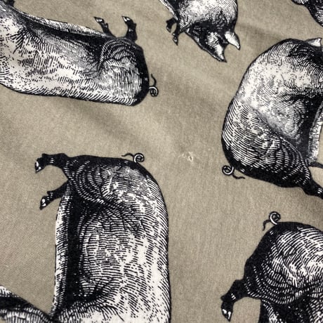 PIG Pattern relaxing pants with Pocket