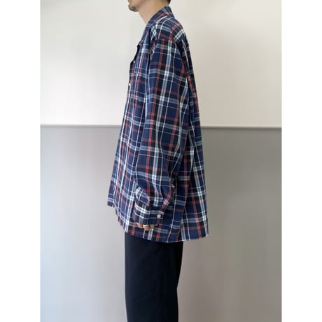 〜1970's "VENTURA" Open collar plaid shirt