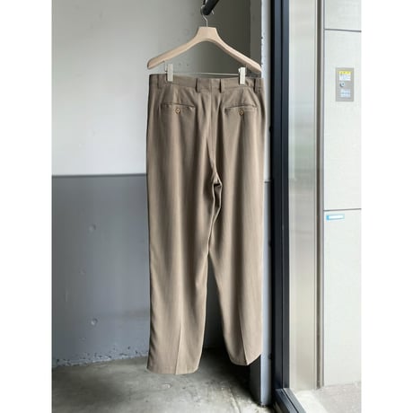2000's Silk fabric 2tuck slacks pants
