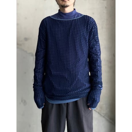 2000's Stretched mesh fabric cut & sew