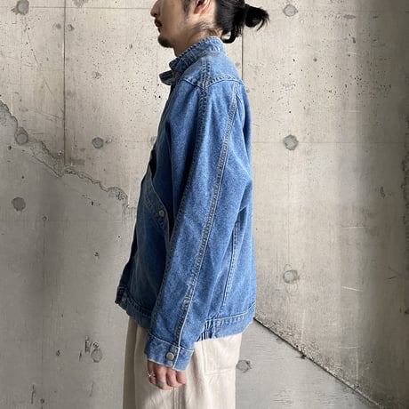 1990's〜 X Pocket design wide & short silhouette denim jacket