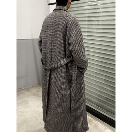 1980's ENGLAND MADE Pure New Wool Balmacaan Coat