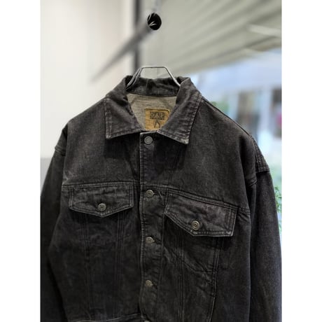 1980's-1990's "GAP" Black denim trucker jacket