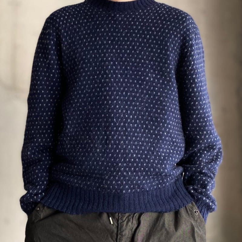 JCPenney The Fox Sweater ネイビー M JC Penney」「The fox Sweater」ネイビー カーディガン - 古着屋