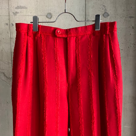 1990's-2000's oversized fringe stripe slacks pants