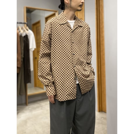 2000's Open collar cotton shirt