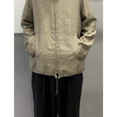 2000's Drawstrings design zip up shirt