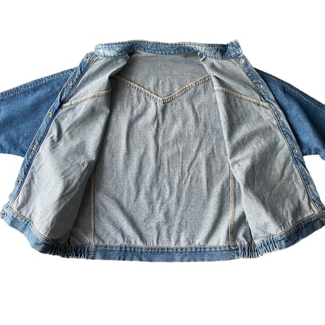 1990's〜 X Pocket design wide & short silhouette denim jacket
