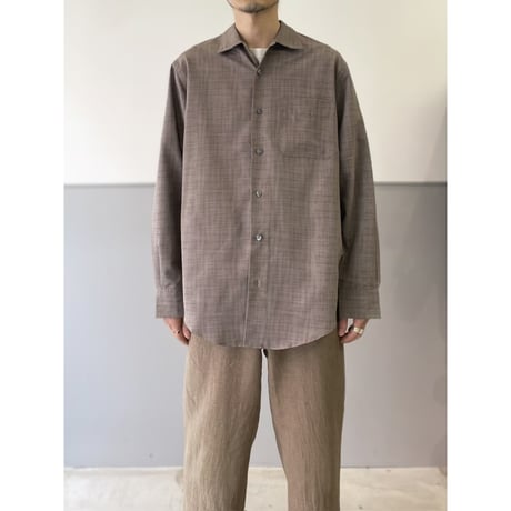 1990's "Calvin Klein" Plaid patterned open collar shirt