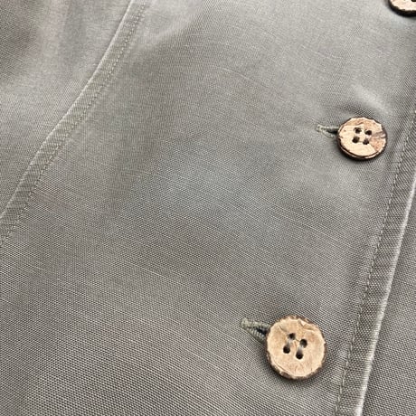 1980's-1990's "ELISABETH A LIZ CLAIBORNE" Linen / Rayon fabric safari jacket