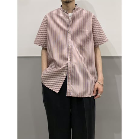 1970's-Early 1980's "LANVIN PARIS" FRANCE MADE Striped short sleeve shirt
