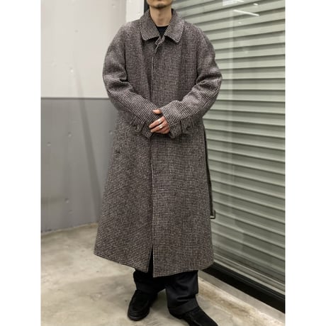 1980's ENGLAND MADE Pure New Wool Balmacaan Coat