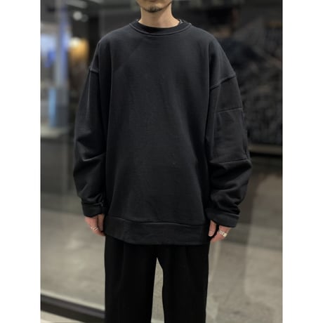 1990's Arm pocket design cotton sweat shirt