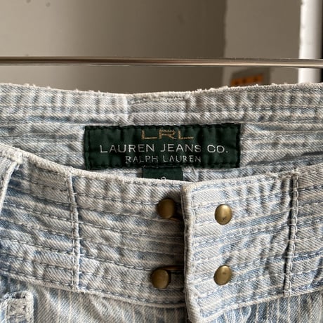 2000's "LAUREN JEANS" Wide silhouette denim sailor pants