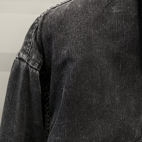 1980's-1990's "L.L.Bean" Black denim shirt