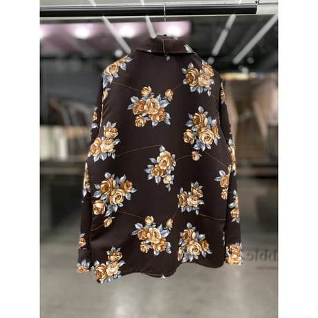 1970's "Mr.Jan" Floral printed open-collar shirt