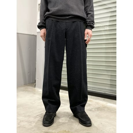 1980's-1990's Jacquard fabric 2tuck slacks pants