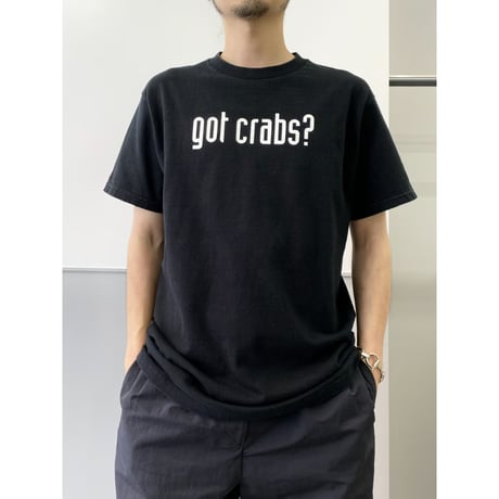1990's-2000's "got crabs？" Printed Tee