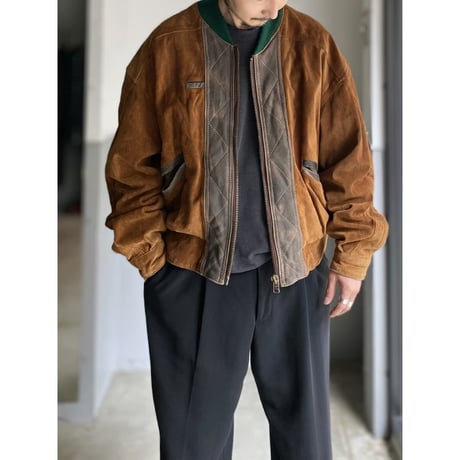 1980's Switching design leather jacket