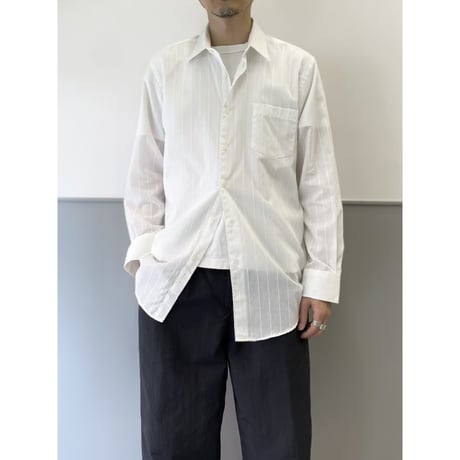 1980's "Yves Saint Laurent" Striped dress shirt