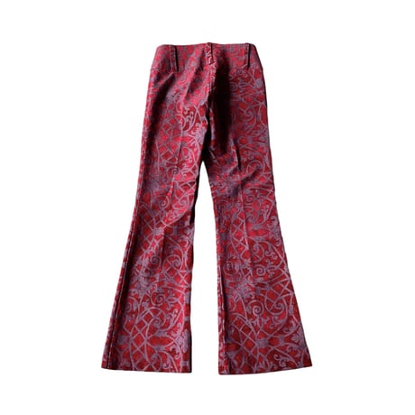 2000's FRANCE MADE stretched flare pants