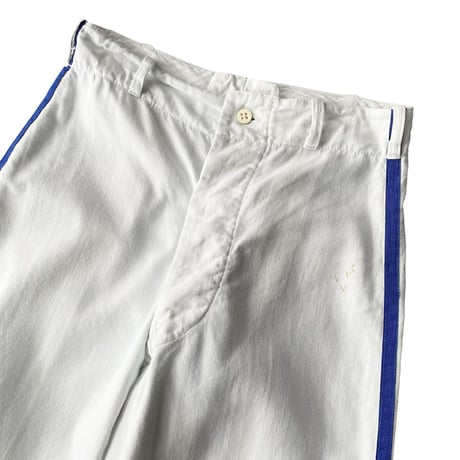 1960’s side line design cotton white pants