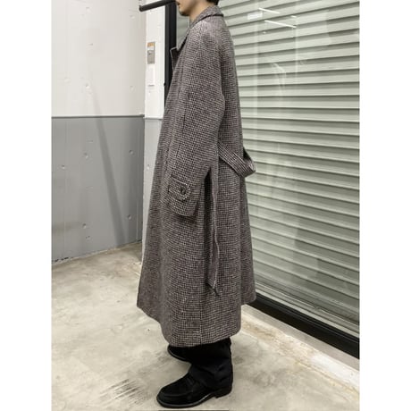 1980's ENGLAND MADE Pure New Wool Balmacaan Coat