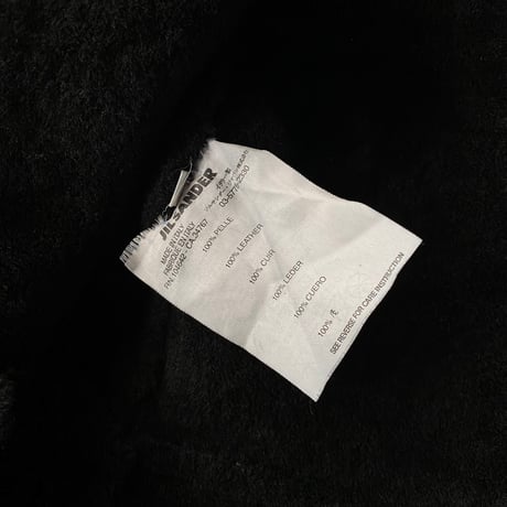 2000's "JIL SANDER" Double breasted leather coat