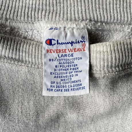 1990's "Champion REVERSE WEAVE" Error printed sweat shirt