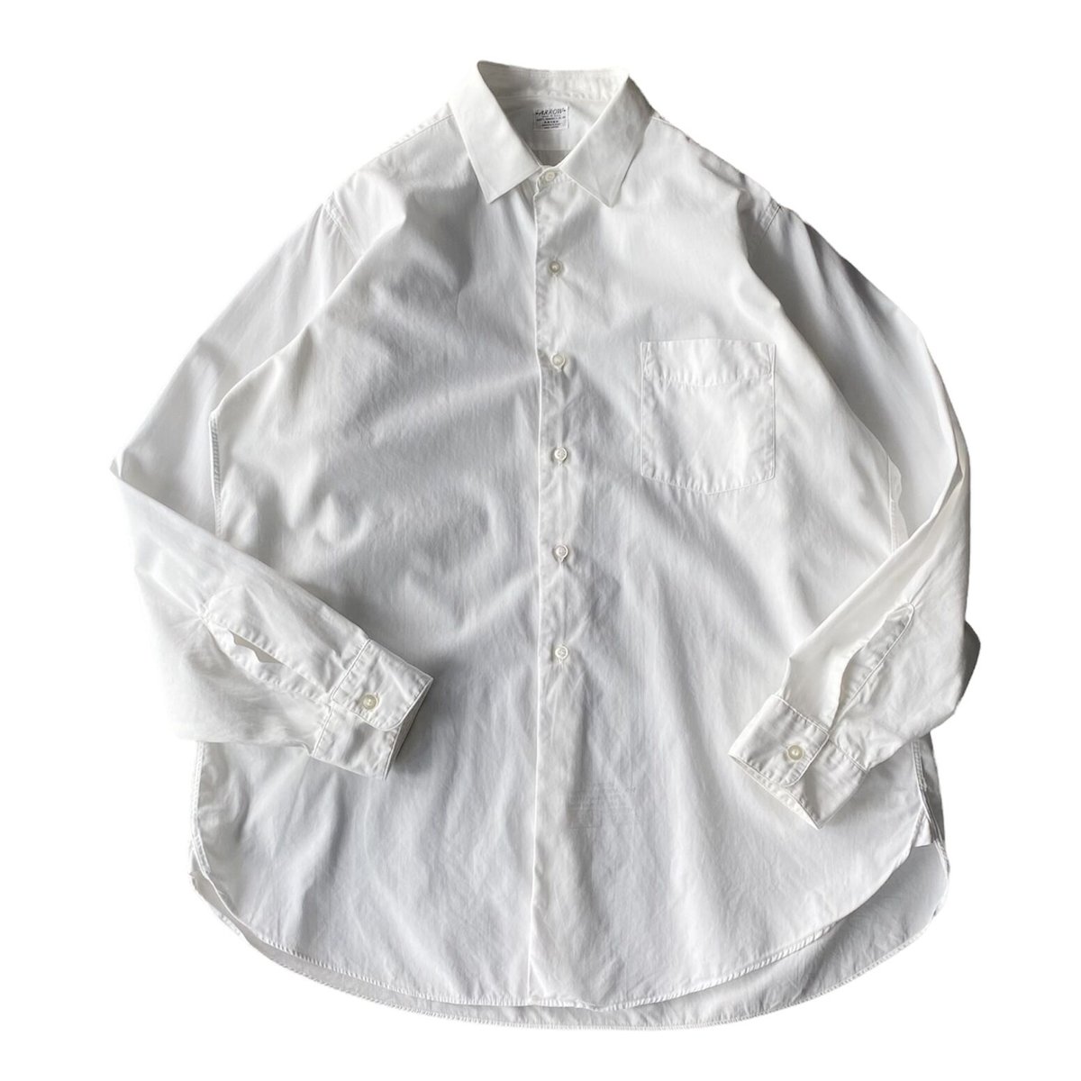 1950's-1960's “ARROW” L/S cotton white shirt | 1950's-1960's “ARROW” L/S cotton white shirt |