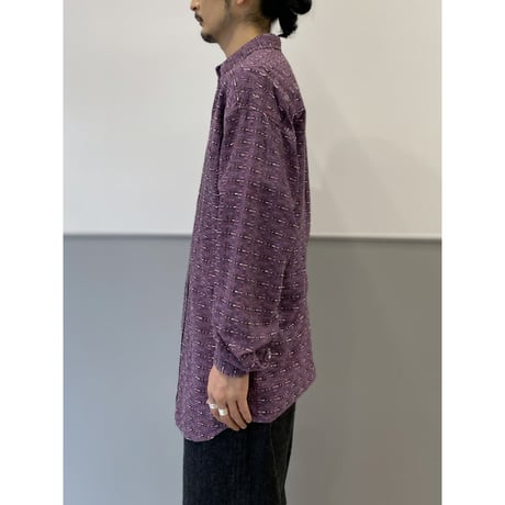 1990's Cotton Jacquard fabric long sleeve shirt