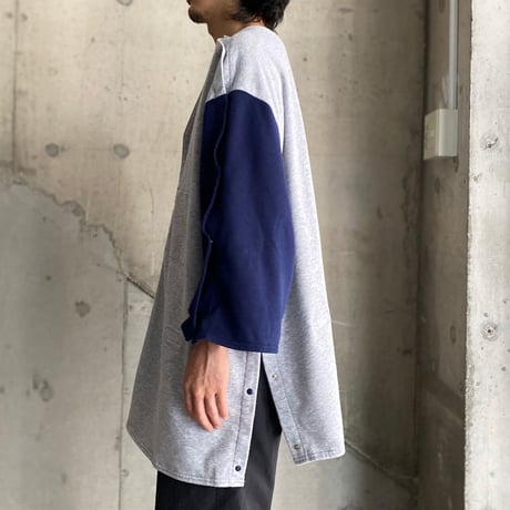 Detachable design 2tone color shirt
