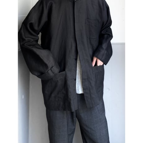 "Bleu de Chine" Ramie fabric 3pocket shirt