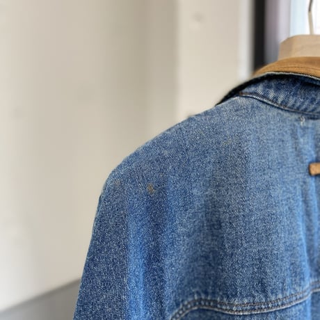 1980's-1990's "TOGETHER" Leather Switching Design Denim Jacket