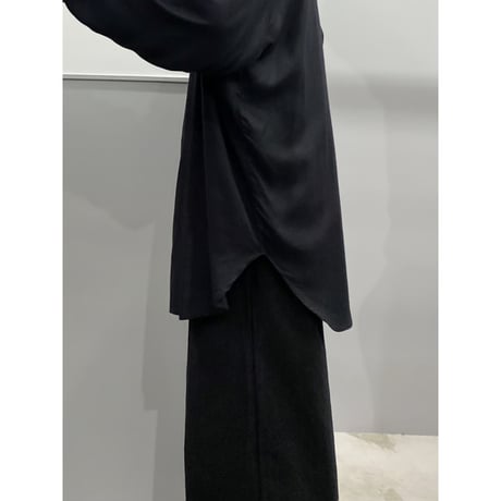 1980's-1990's Asymmetrical design rayon shirt