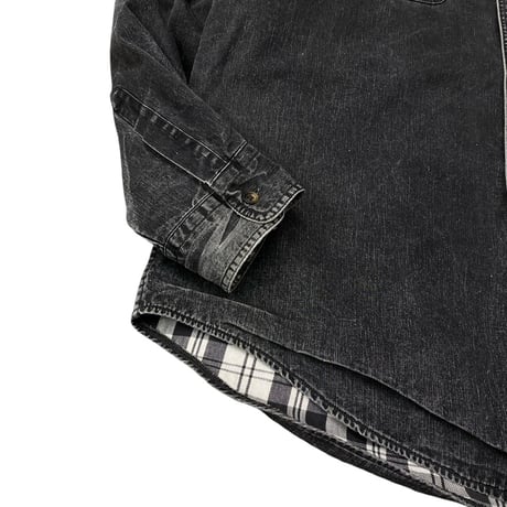 1980's-1990's "L.L.Bean" Black denim shirt