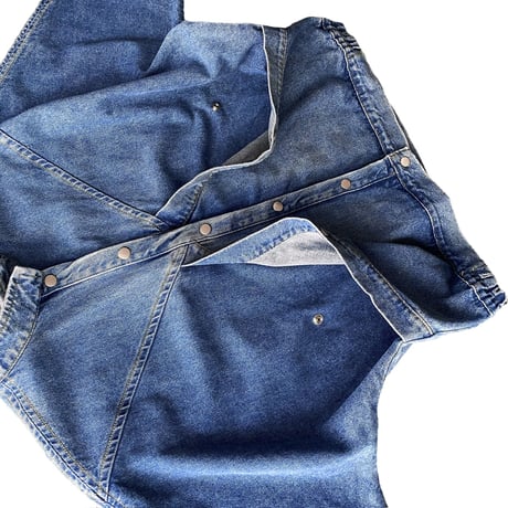 1990's〜 X Pocket design wide & short silhouette denim jacket