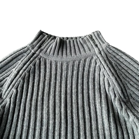2000's Dual zip design wool blend knit sweater