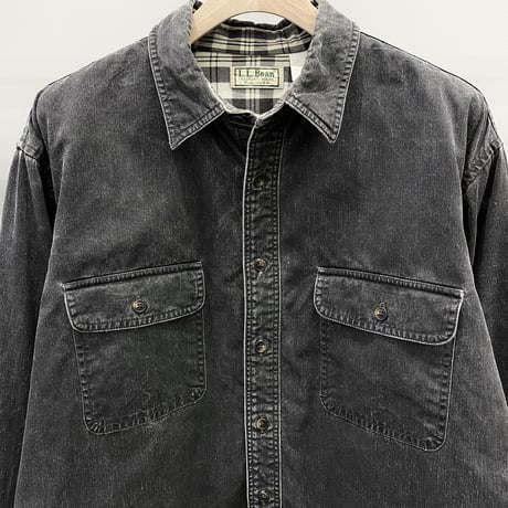 1980's-1990's "L.L.Bean" Black denim shirt