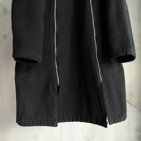 2000's Dual zip design cotton long jacket