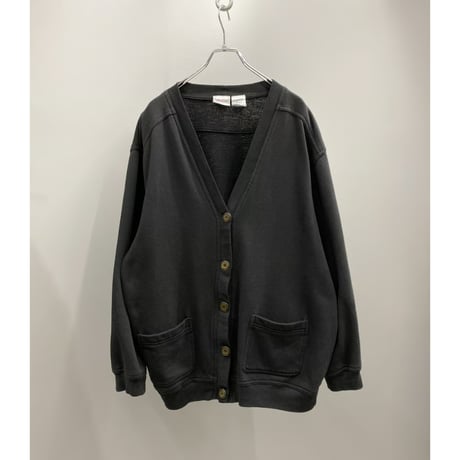 1990's Black color sweat cardigan
