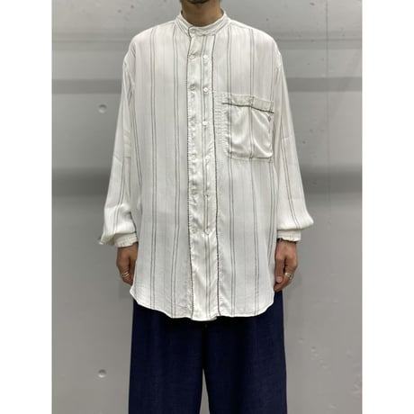 1990's Double button design rayon shirt