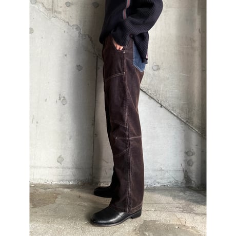 2000's Switching design corduroy pants