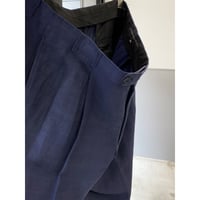 1980's-1990's "JHANE BARNES" Silk × Linen fabric 2tuck slacks pants