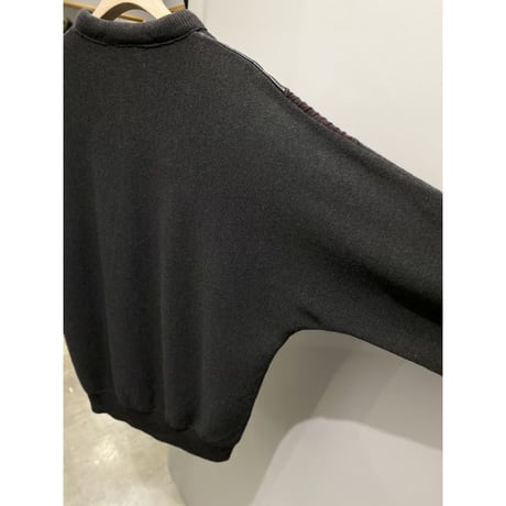 1980's Switching fabric design alpaca blend knit sweater