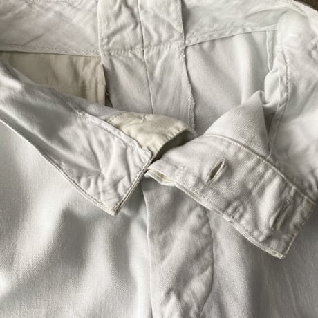 1960’s side line design cotton white pants
