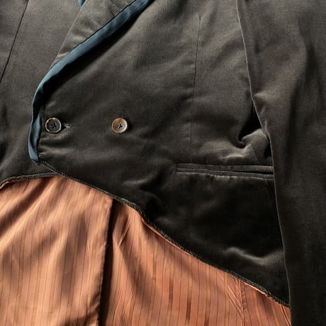 1990's "NEW REPUBLIC" Velour fabiric swallow-tailed jacket